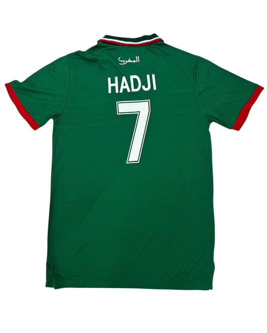 Vintage Morocco Mustapha Hadji #7 Home Jersey (Late 90s Era)