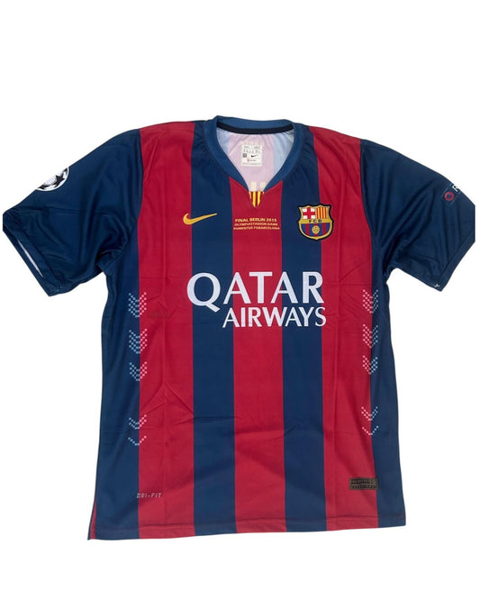 Vintage FC Barcelona Andrés Iniesta #8 Home Jersey (2015 Champions League Final Edition)