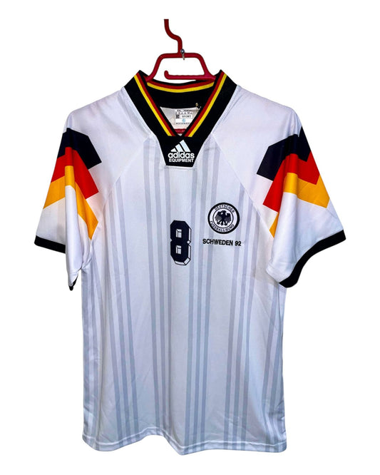 Vintage Germany Thomas Hässler #8 Home Jersey (Euro 92 Era)
